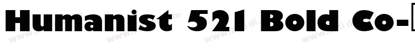 Humanist 521 Bold Co字体转换